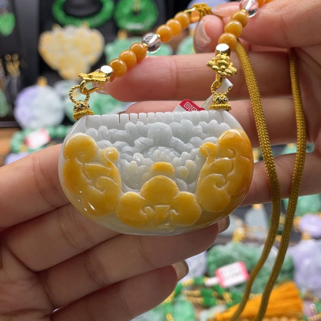 颈饰未镶嵌翡翠代编织