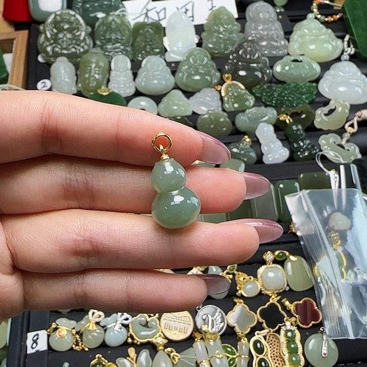 项链银S925镶嵌和田玉