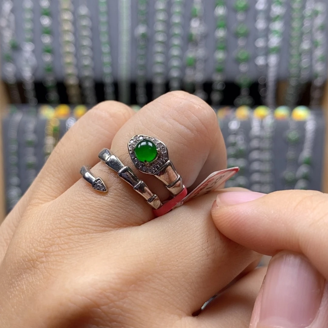 翡翠银S925镶嵌颈饰高品质