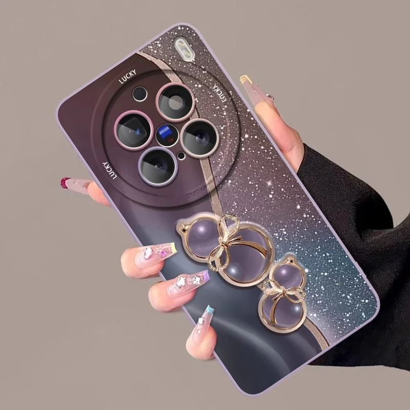 暗紫琉金葫芦适用vivox200pro手机壳硅胶x200ultra保护壳x100气质