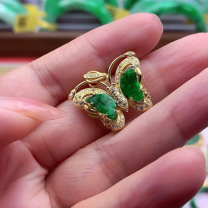 翡翠颈饰银S925镶嵌翡翠