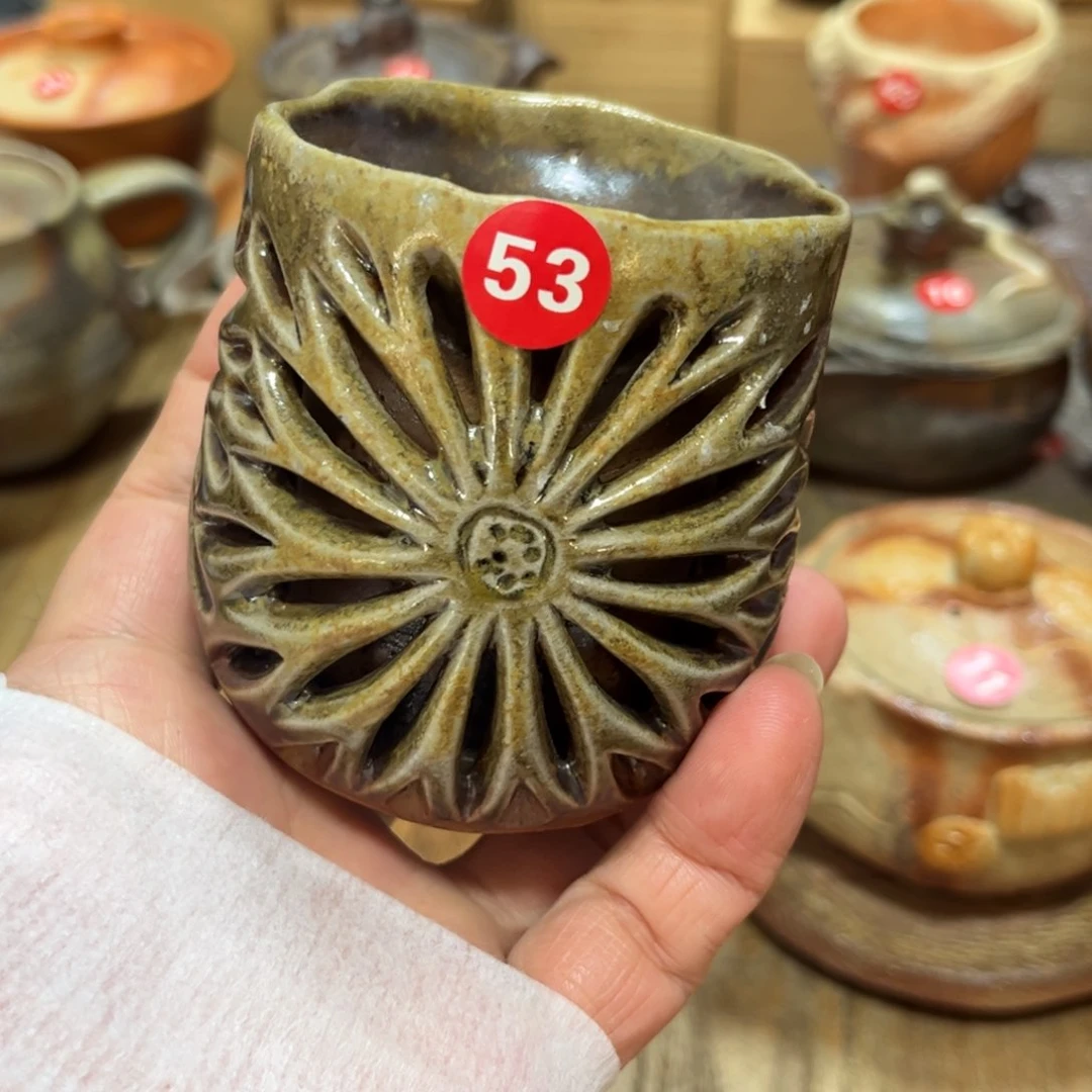 水上岳正备前茶杯茶盘茶宠