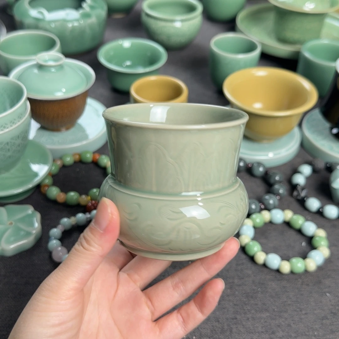 日***落微瑕小叶玩泥巴手工茶器