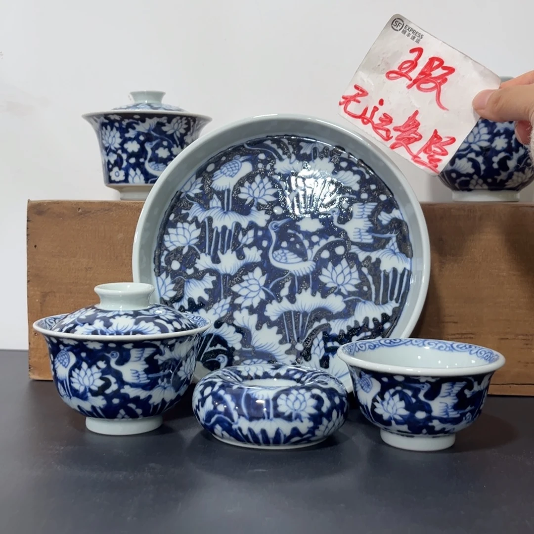 青花仿元一鹭连科