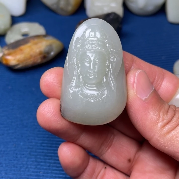 颈饰未镶嵌和田玉次**开