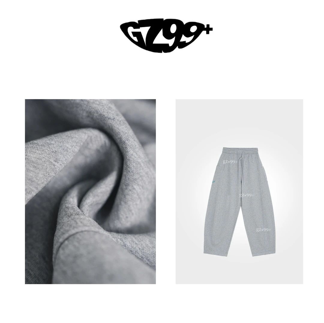 九儿【浓意蜜意】秋季新款抽绳松紧腰弯刀休闲裤-K6951