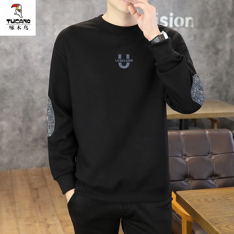 TUCANO/啄木鳥男长袖冬季卫衣韩版印花春秋运动百搭秋冬套头上衣