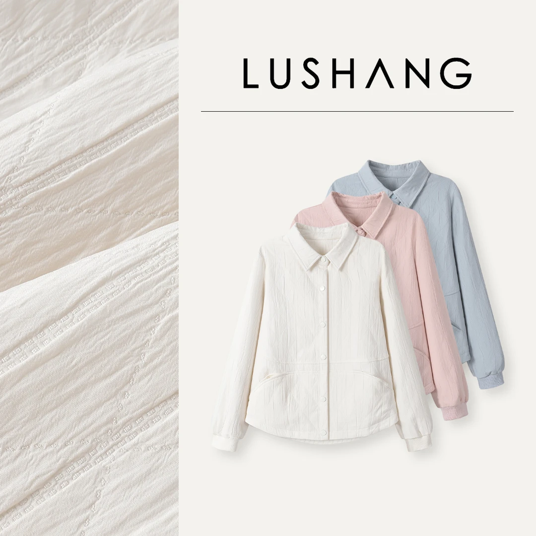 【花语】肌理纹感，显瘦有型！露赏 2025新款时尚翻领夹克短外套