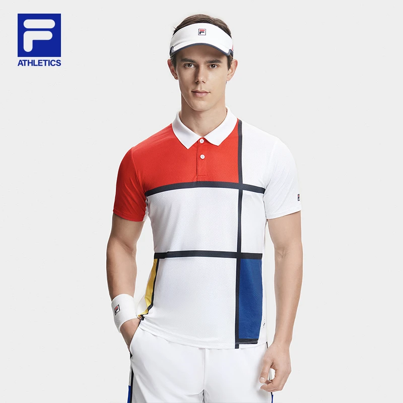 Fila/斐乐【网球透气速干POLO衫】户外弹力运动半袖A11M423109F