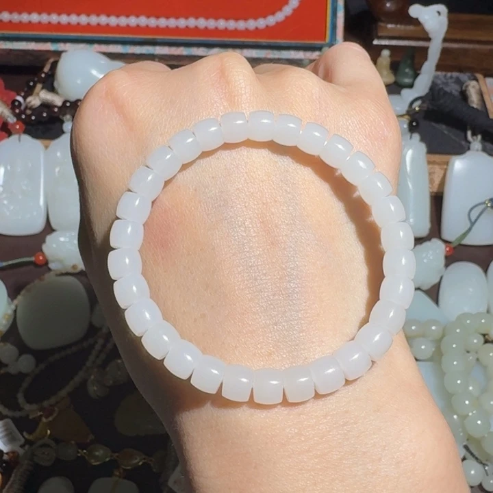 和田玉未镶嵌手链