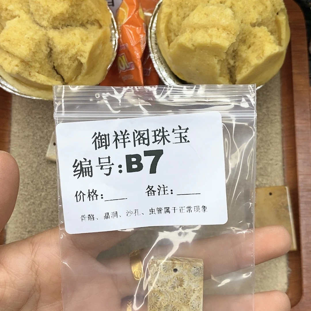 硅化珊瑚（珊瑚玉）颈饰未镶嵌哪*
