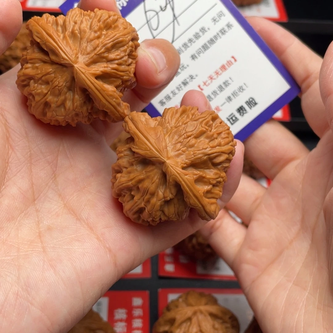 文玩核桃把件白狮子43