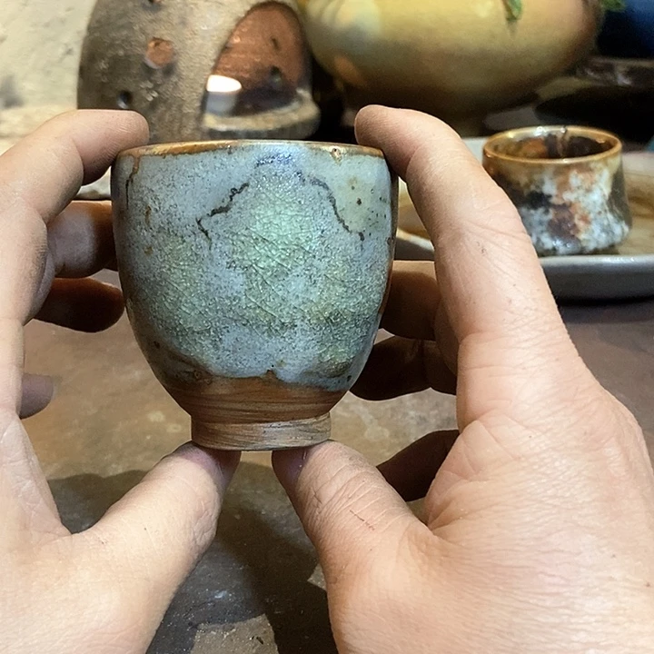 摆件手工高温原矿窑变