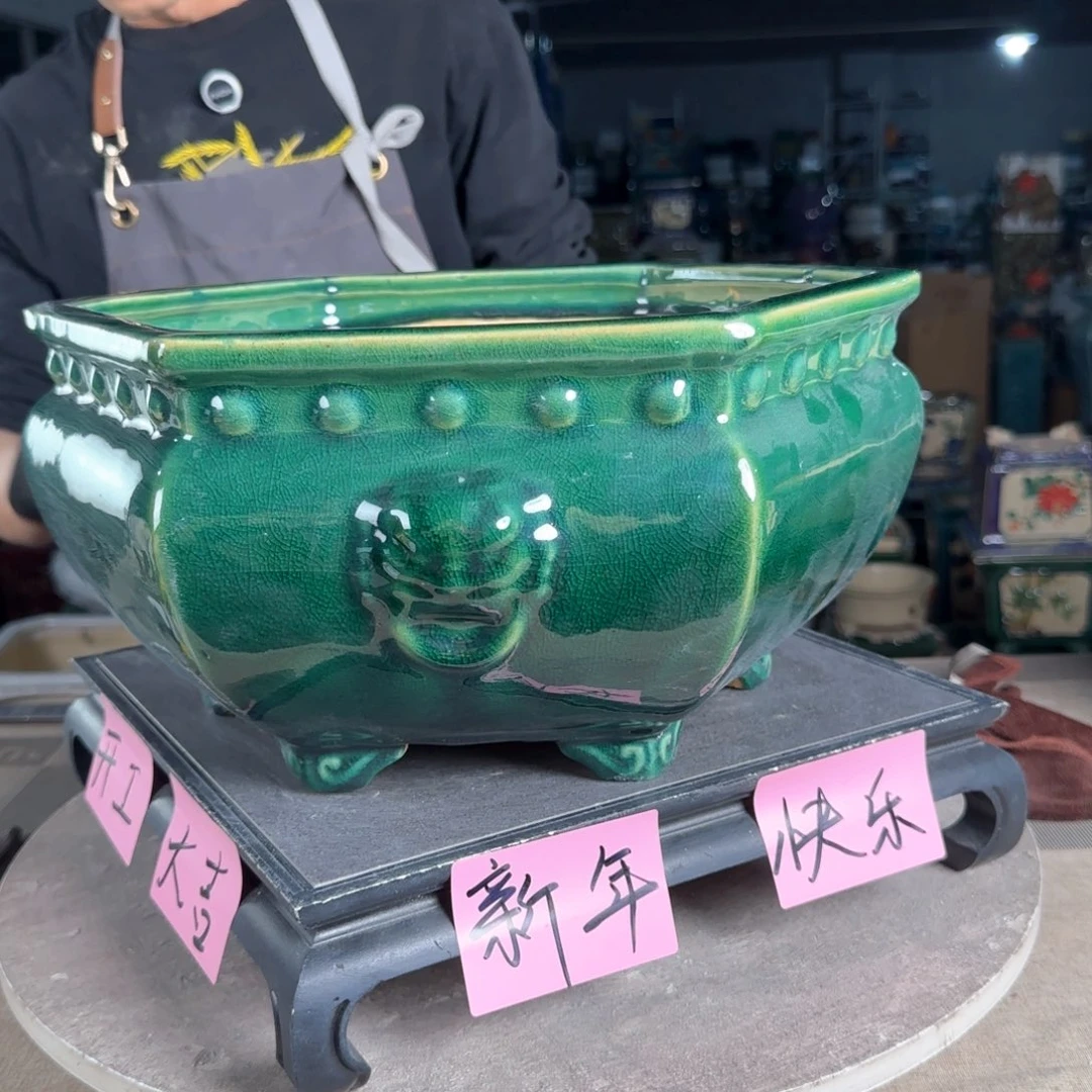 一风堂石湾花盆。微瑕