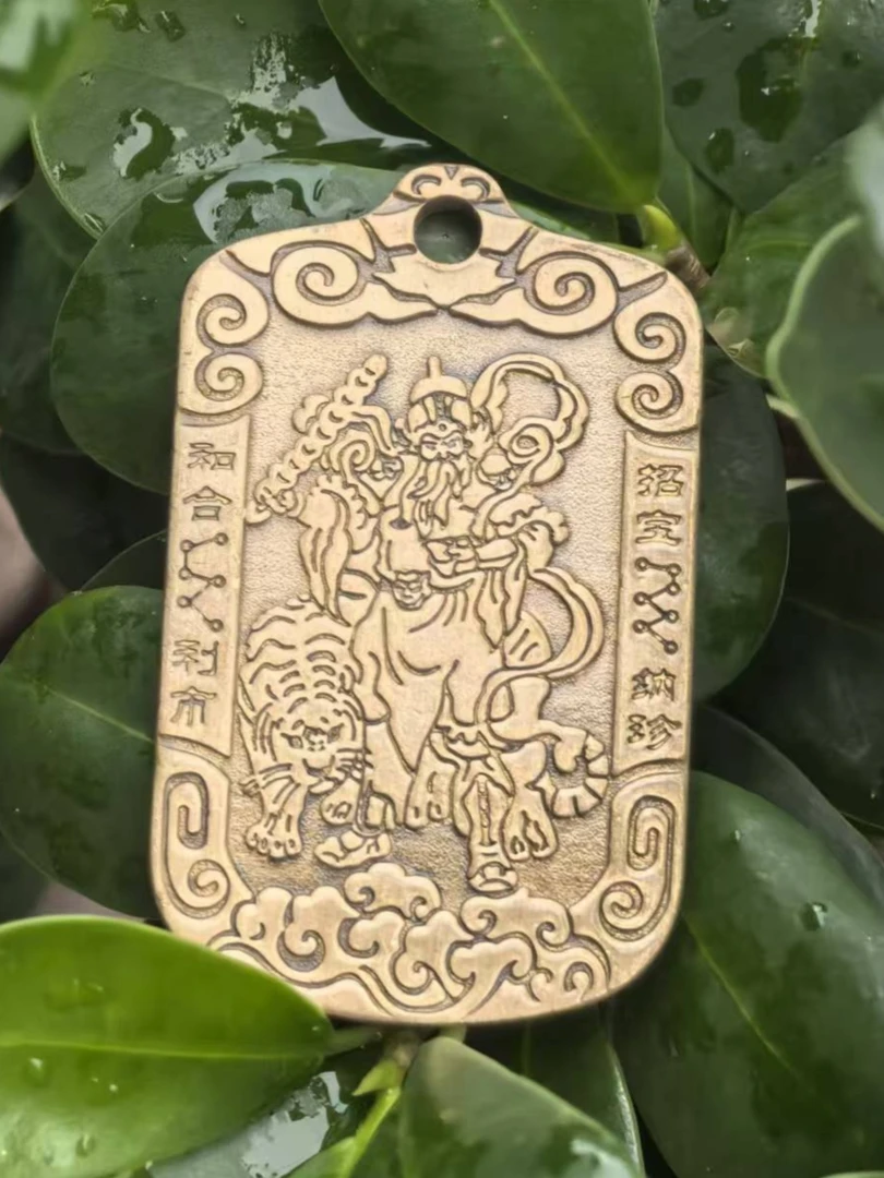 纯铜项链 将军令牌项链，手工制作