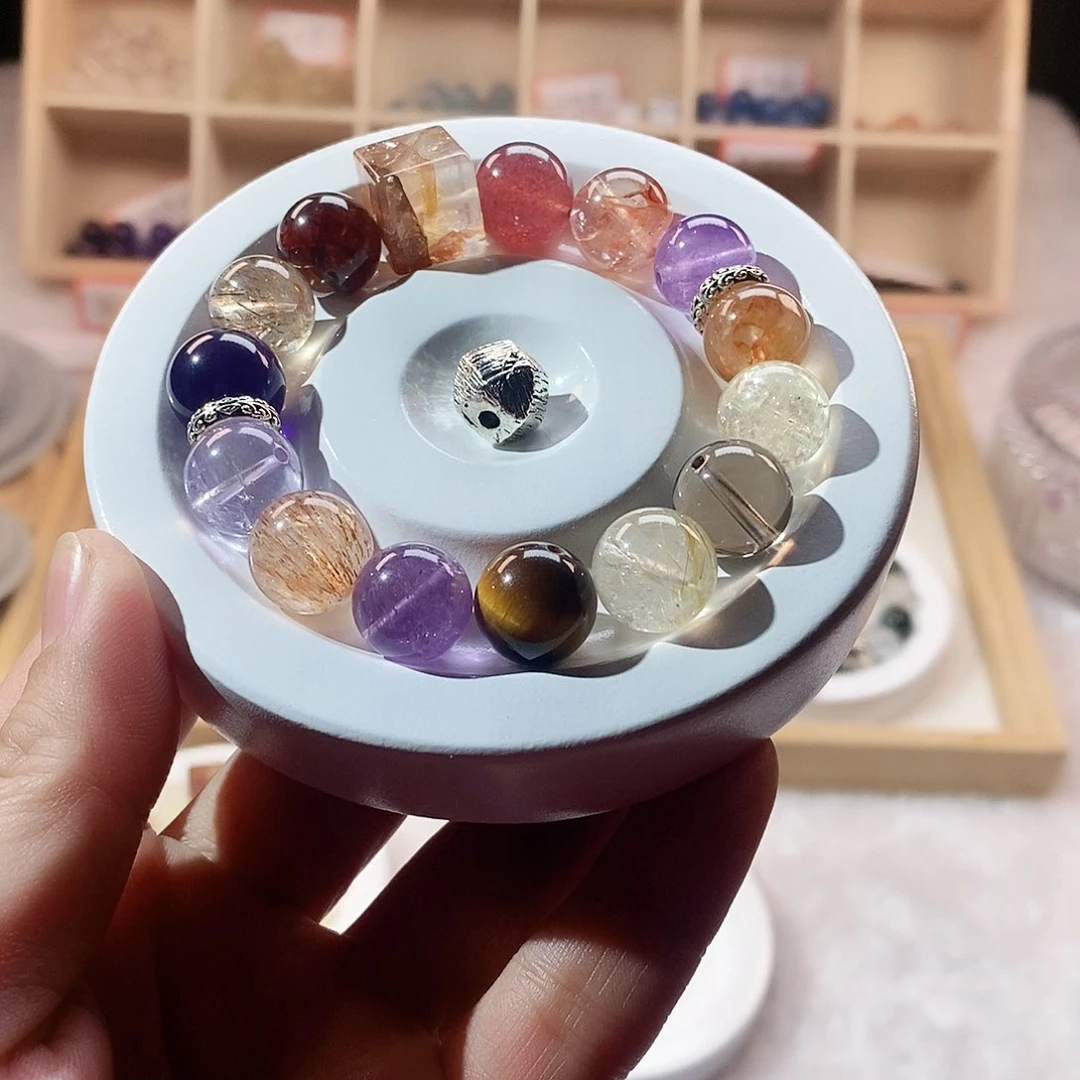 水晶手串未镶嵌天然水晶