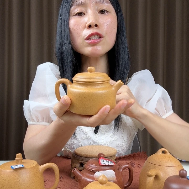 Z***希紫砂茶壶全手工黄缎泥德中完美品