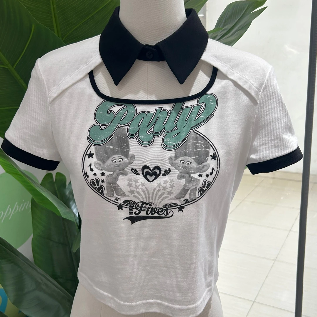 【1525】短打针织衫短袖