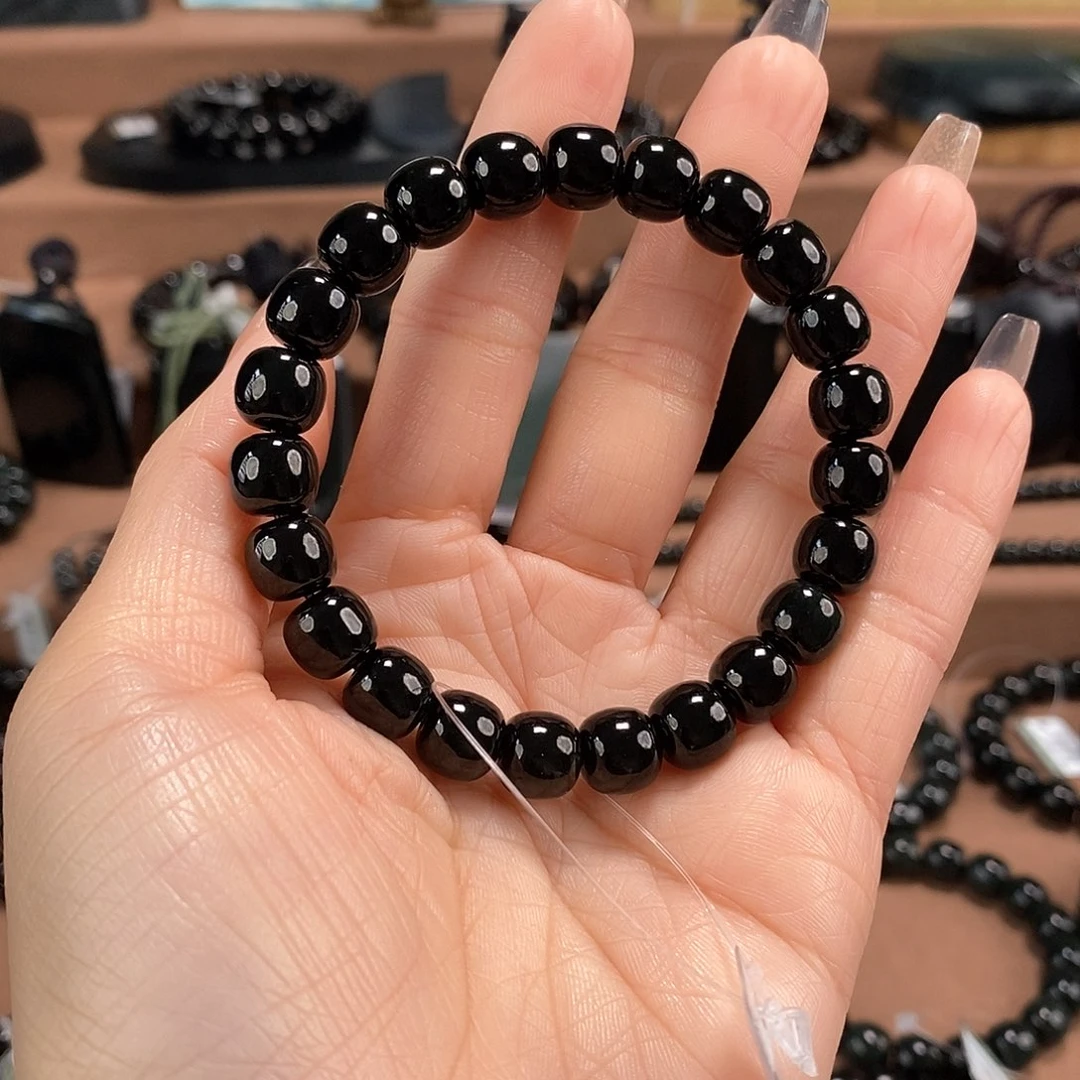 和田玉未镶嵌手链9特黑