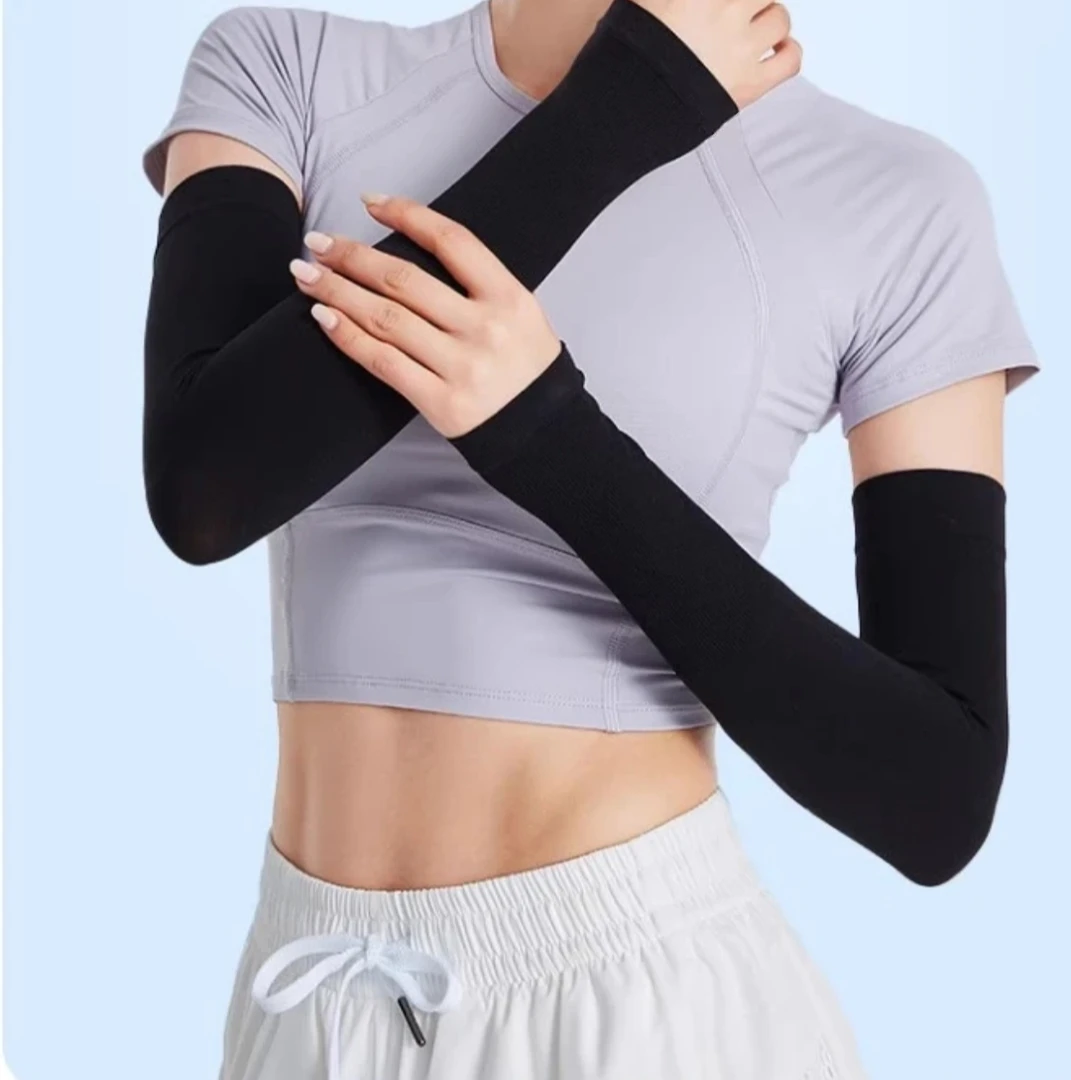 玲姐定制-玲姐定制-夏季防晒男女户外跑步运动骑行遮阳冰袖86608