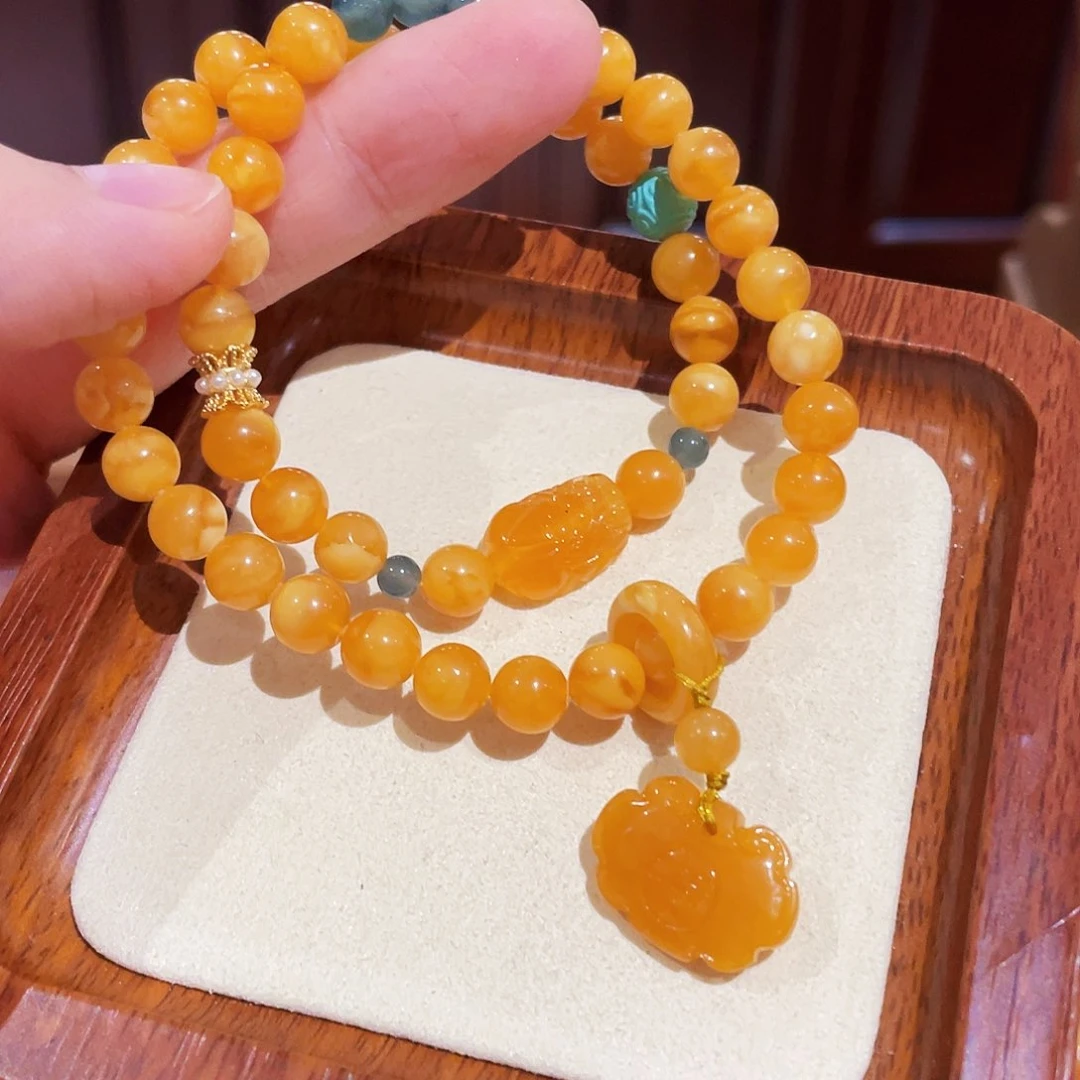 蜜蜡手链未镶嵌手串