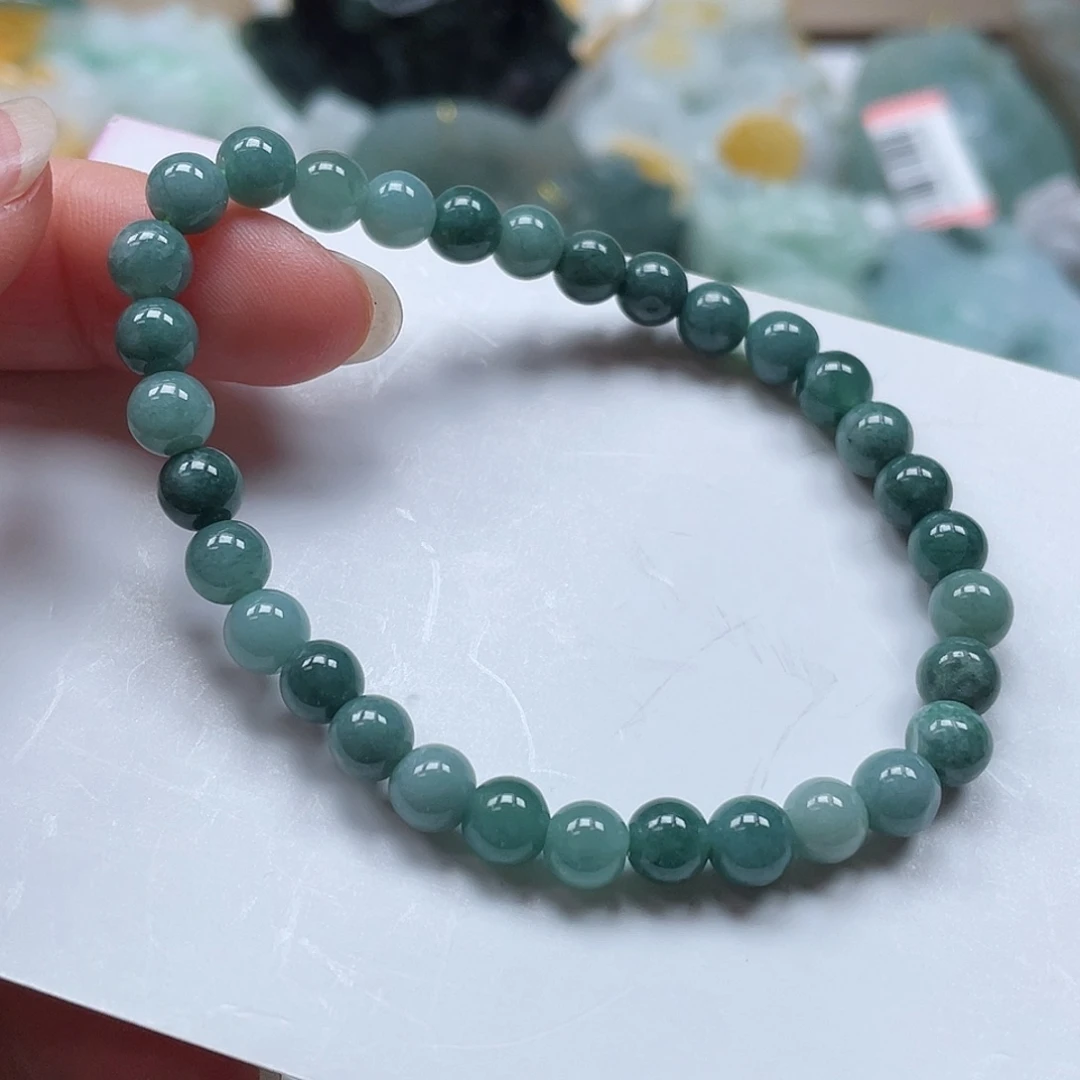 翡翠未镶嵌吊坠(不含链)卡6mm
