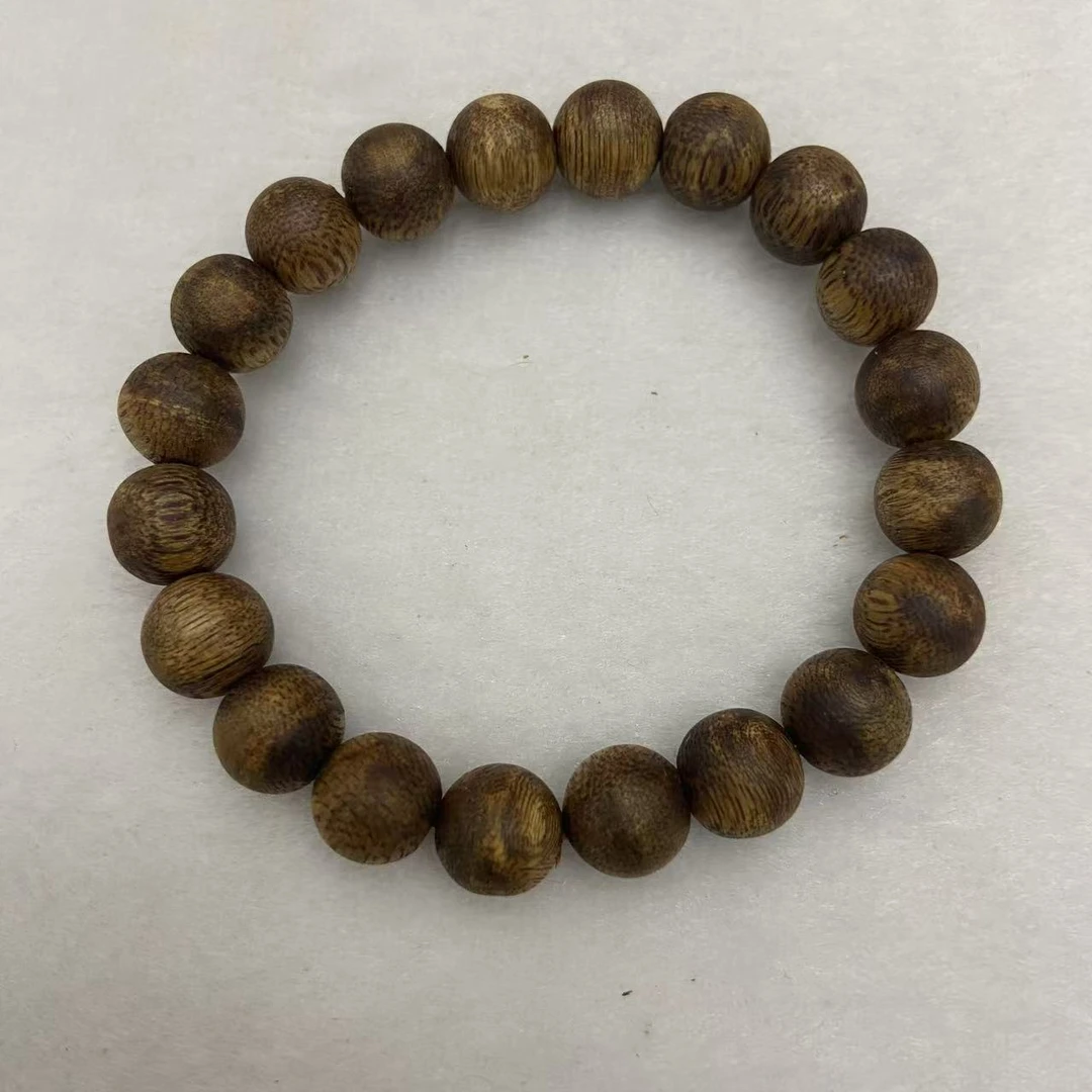 沉香海南金沙叶沉香手串1.0圆珠单圈