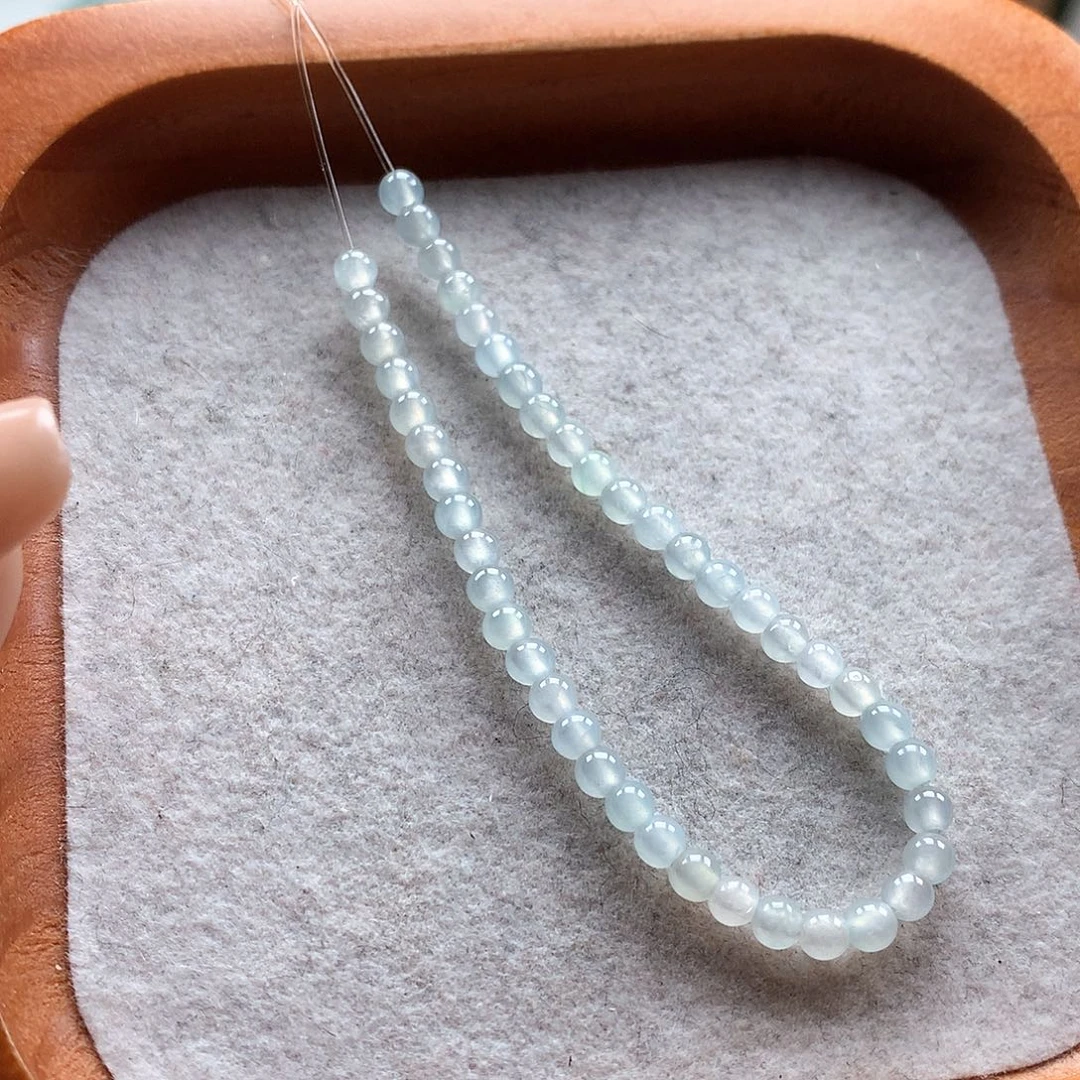 翡翠未镶嵌手串冰晴3.5