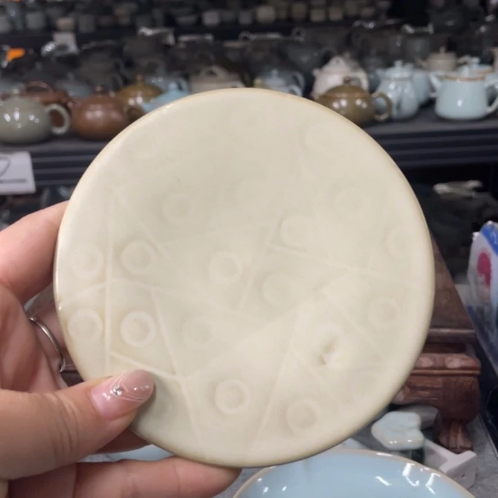 饴***_摆件月白釉壶承微瑕