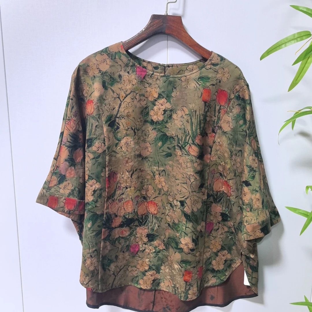 青娘子香云纱新中式上衣开衫外套241820