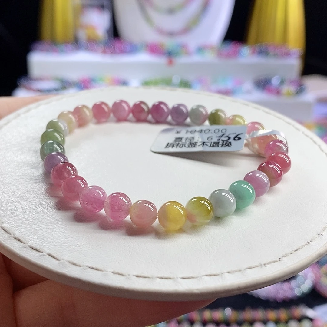 未镶嵌手链碧玺西瓜