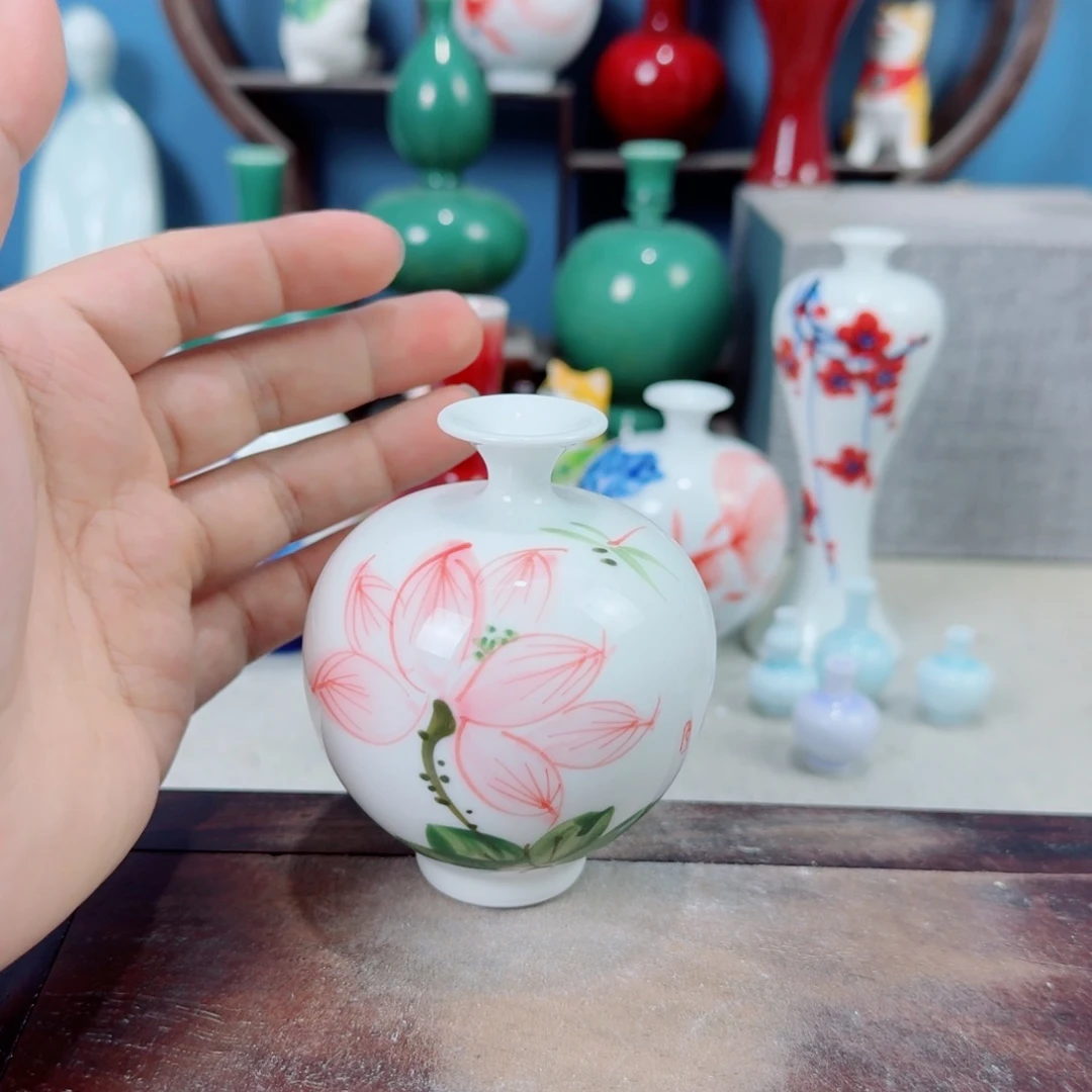 陶瓷手工小花器摆件