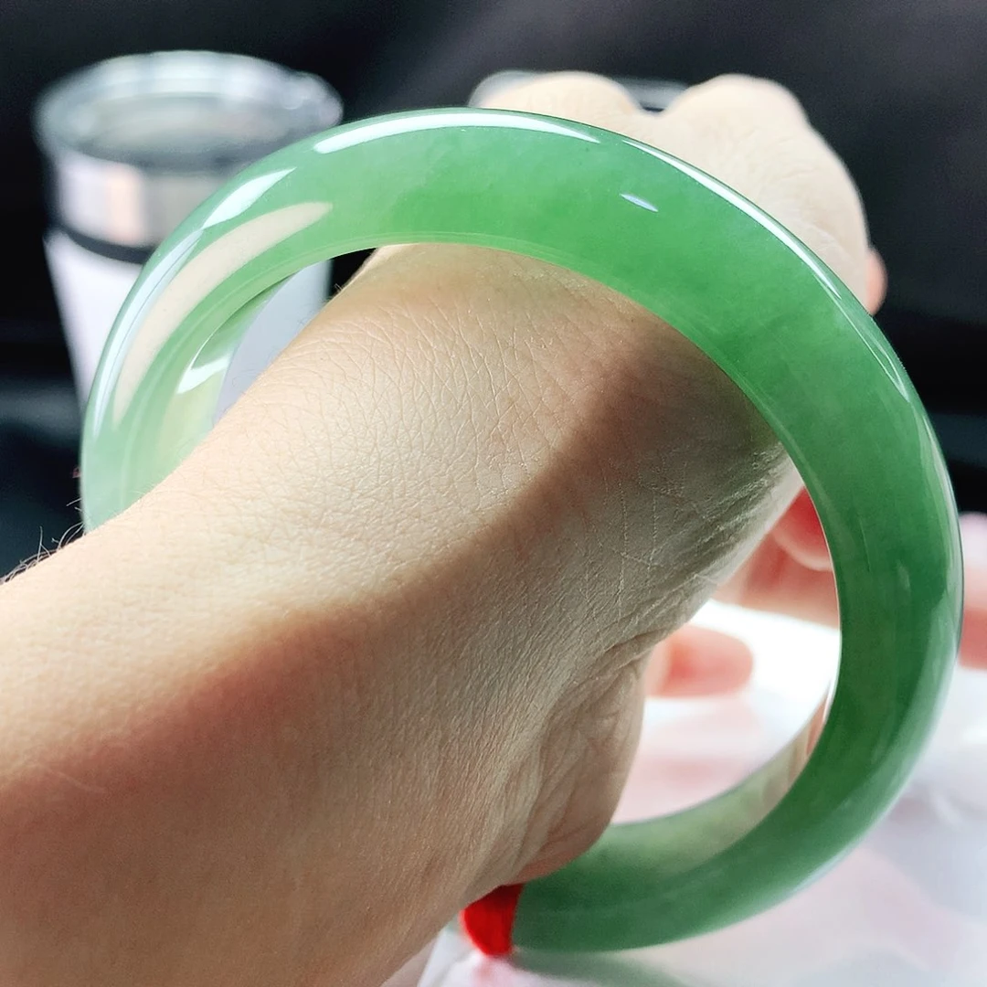 未镶嵌手镯翡翠58圈