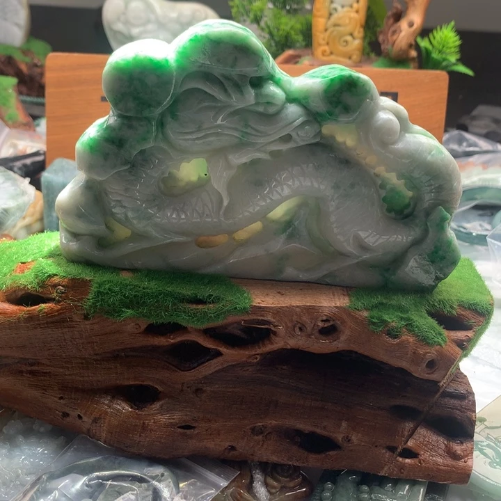 山***界翡翠未镶嵌颈饰保真天然a货翡翠