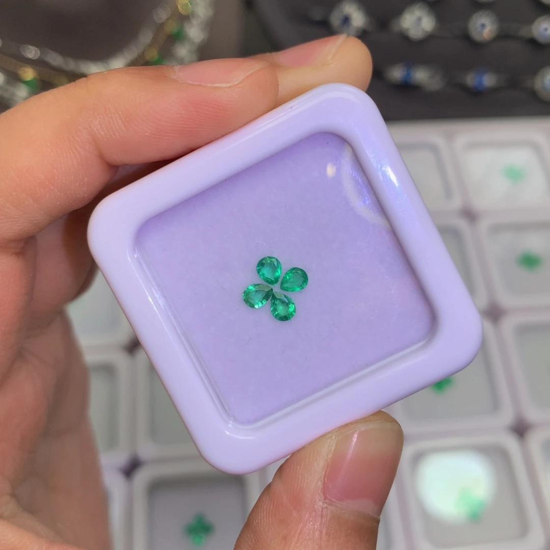 祖母绿裸石未镶嵌约0.5ct赞比亚随机发货