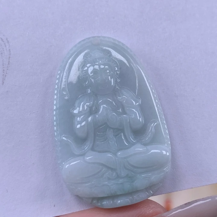 颈饰未镶嵌翡翠大日如来吊坠