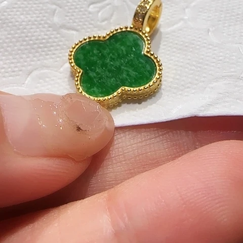 翡翠银S925镶嵌吊坠(不含链)