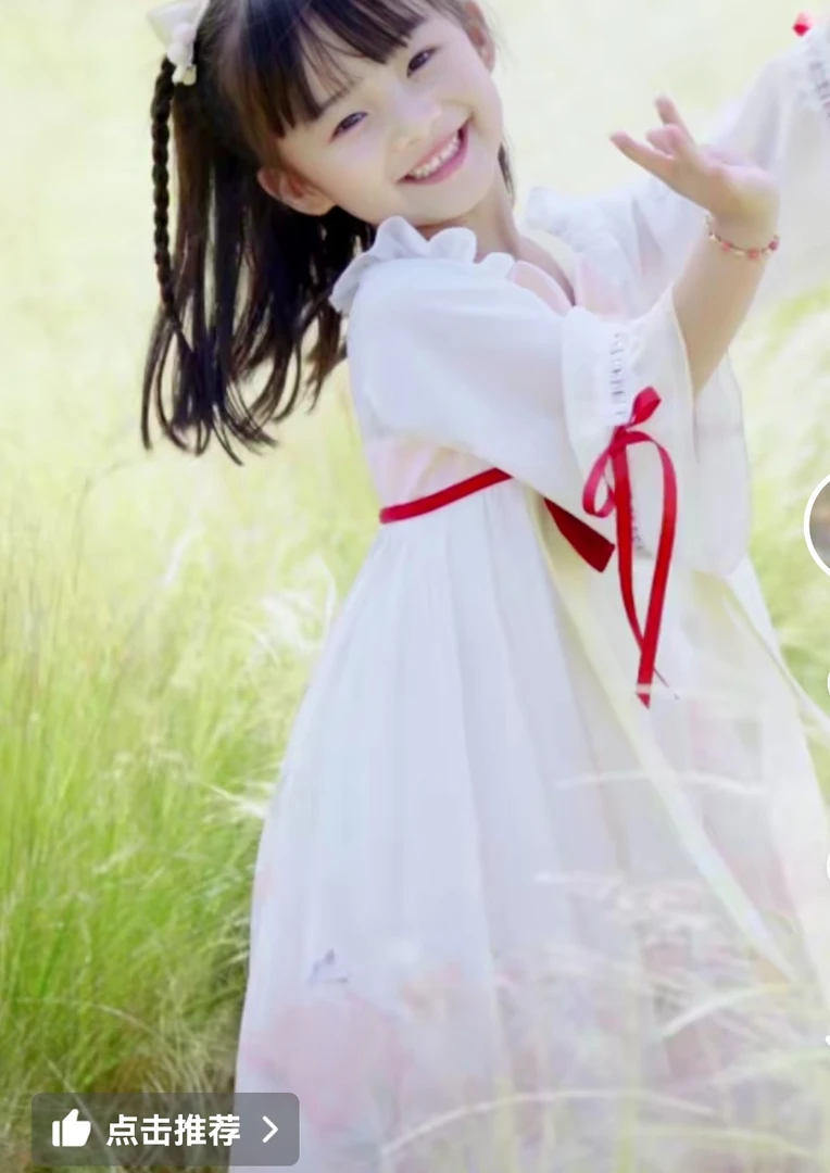 儿童汉服小猫爪萝莉风库存不退换