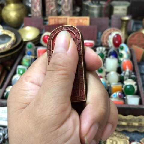 红***客黄铜英聚工艺品摆件工艺品
