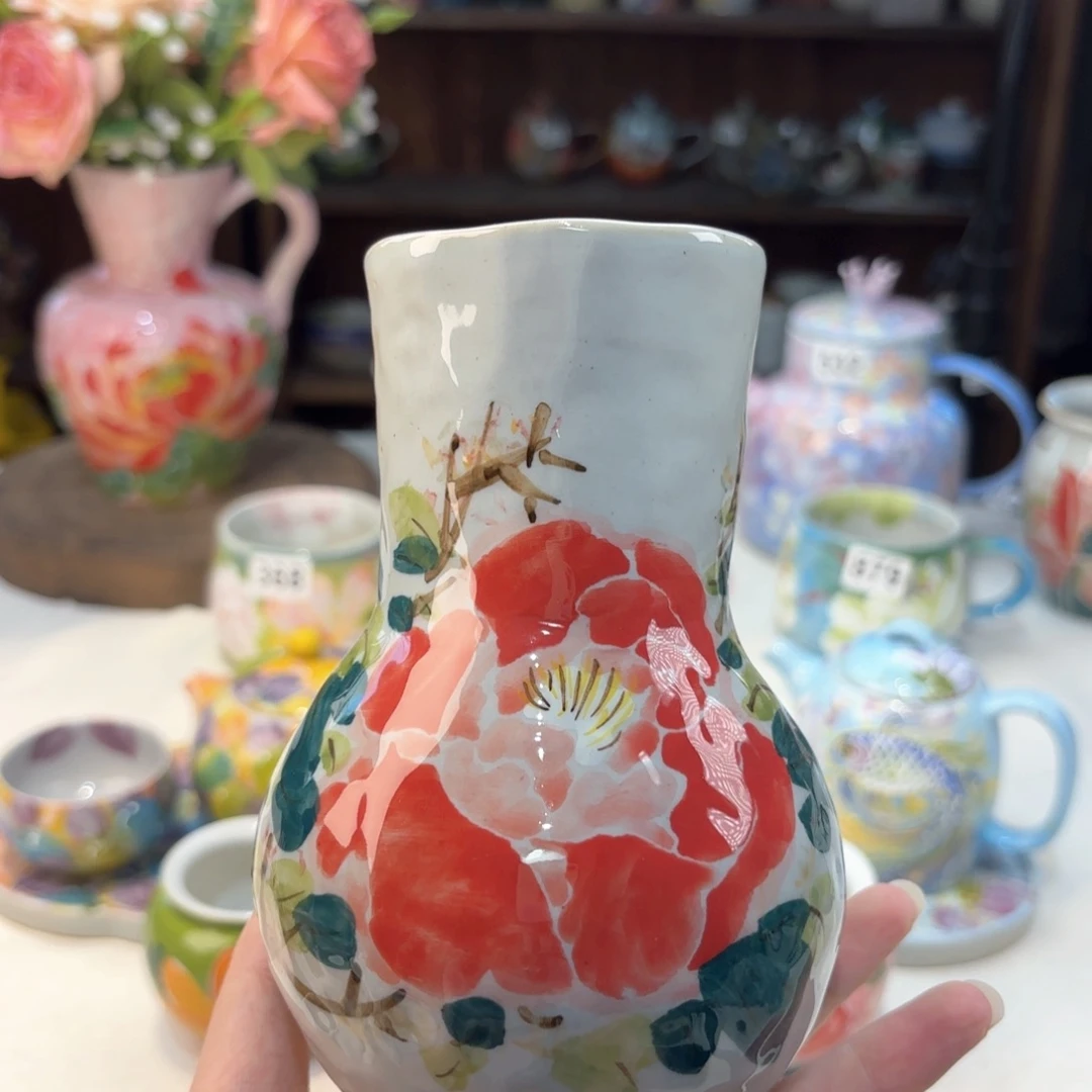 景德镇手绘高温釉下彩陶瓷茶具