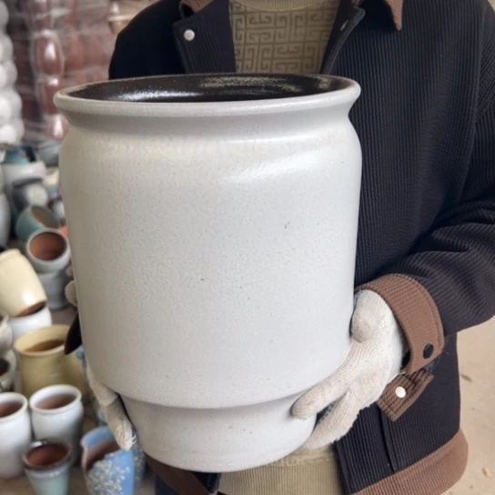 紫砂花盆高31口24————