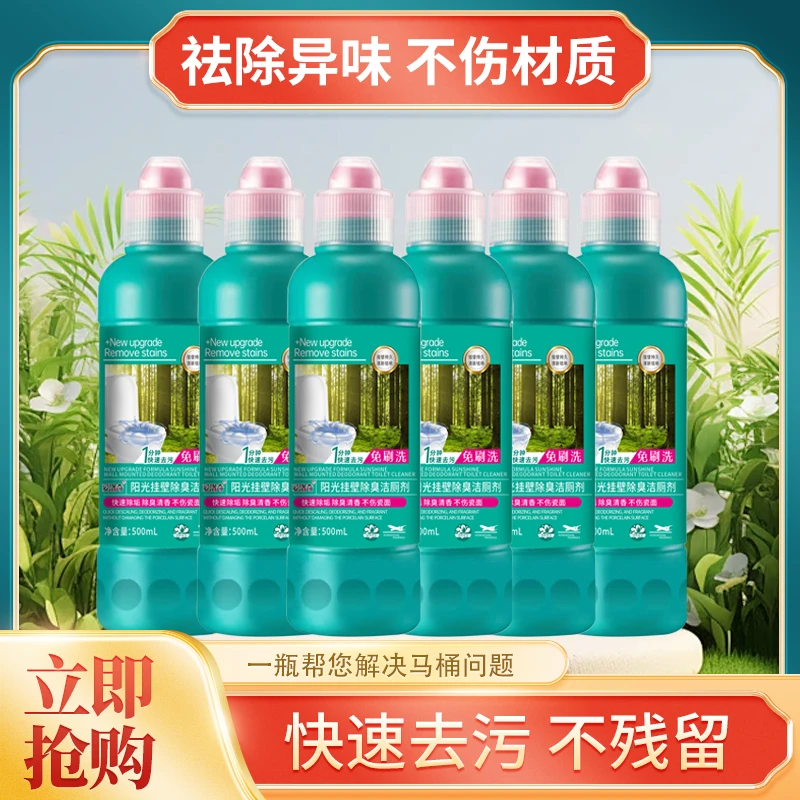 爱洛奇 6大瓶 强效洁厕灵去污去污垢去尿渍去味 除污渍 除臭 除菌