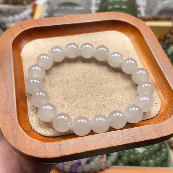 和田玉手串10mm未镶嵌