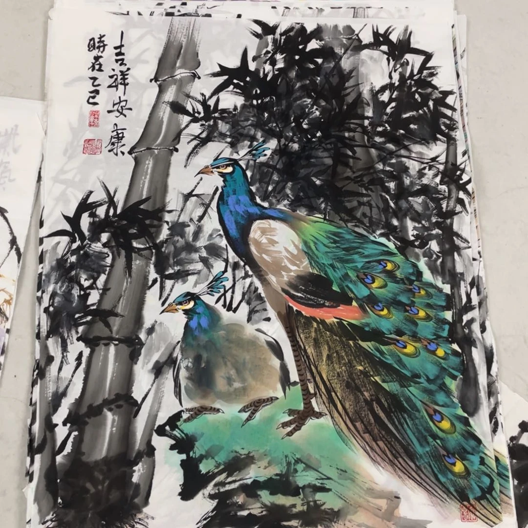 国画王孝华老师绘画