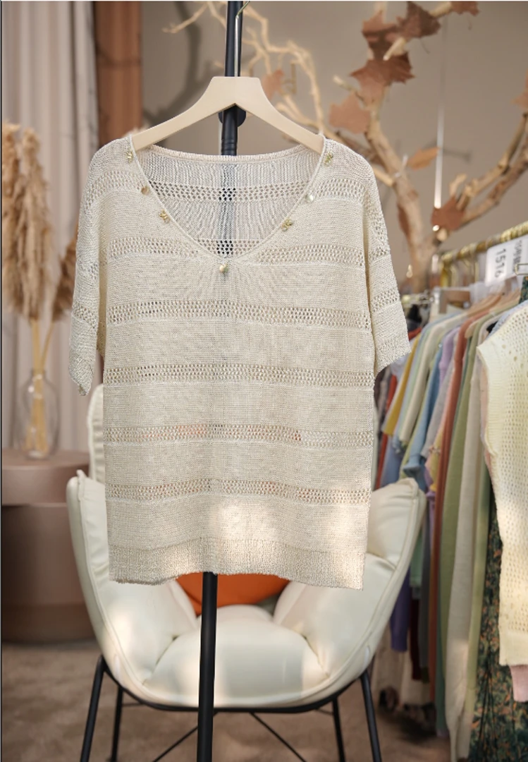 2025夏季-Q3217时尚百搭夏季无袖气质针织衫