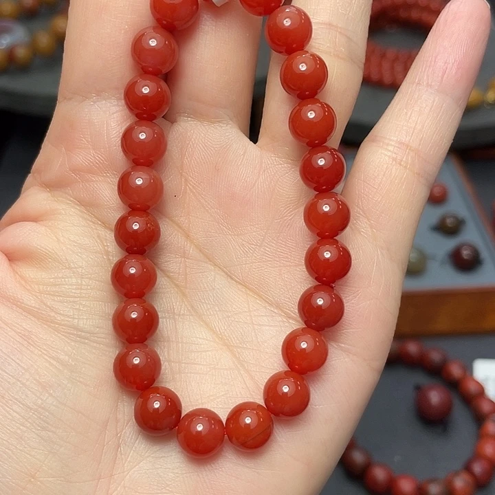 南红玛瑙手串8mm多样性发未镶嵌