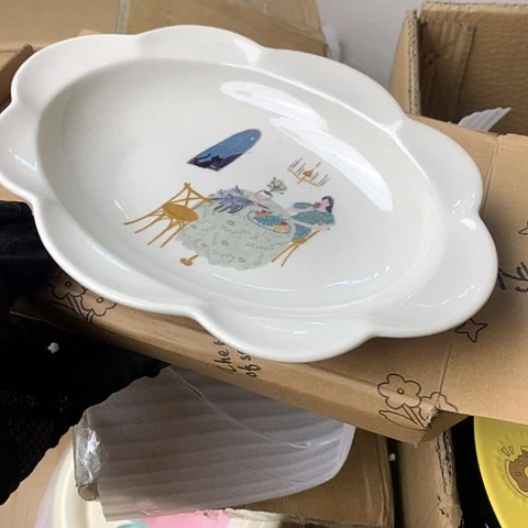 盘陶瓷制品满25拼单发货默认微瑕