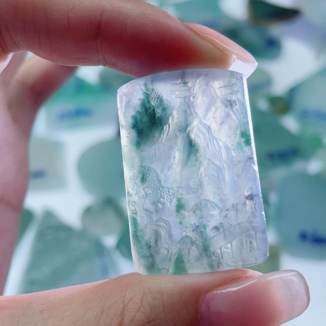 定制翡翠未镶嵌天然翡翠A货