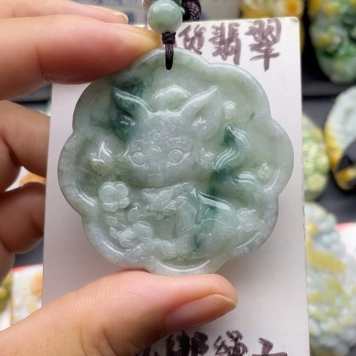 颈饰未镶嵌翡翠天然翡翠