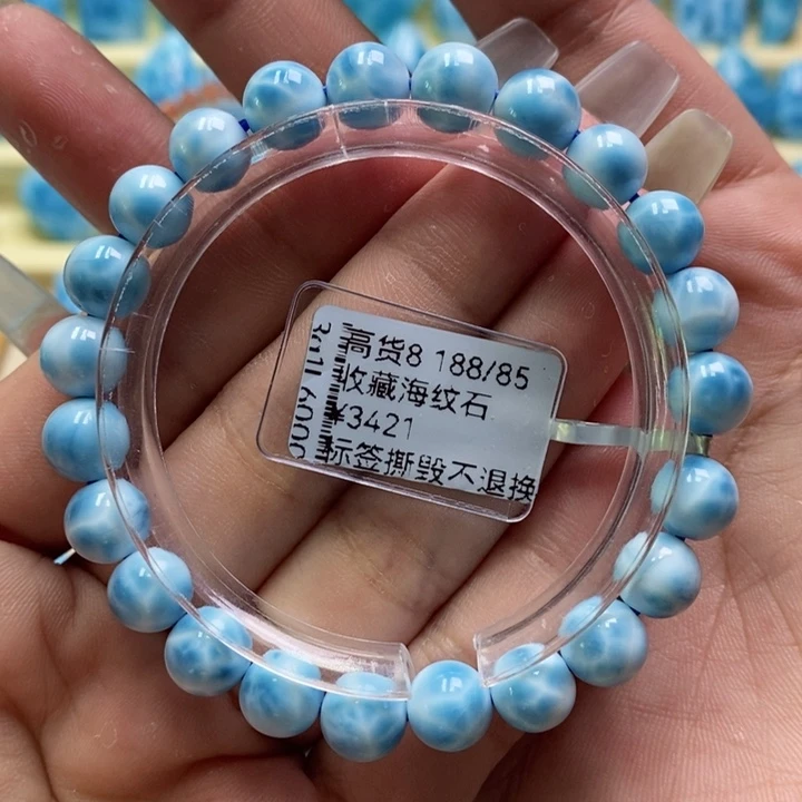 针钠钙石（海纹石）未镶嵌手链